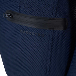 Casaco de competição três botões feminino em mesh Equestro Marinho Azul-marinho