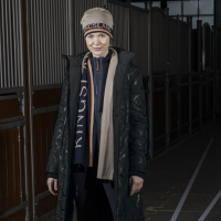 Gorro de malha unissexo Kingsland KLVale Pavê bege