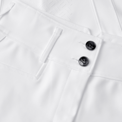 Calça com reforços corte reto feminino Kingsland KLKira H-Shape Branco