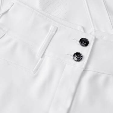 Calça feminina de corte reto com assento integral Kingsland KLKira H-Shape Branco