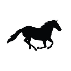 Autocolante para carros HKM cavalo a galope