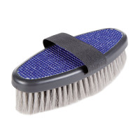 Escova macia HKM com strass Azul