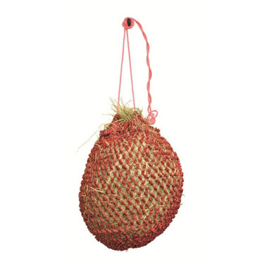 Rede para feno com focinheira HKM Vermelho