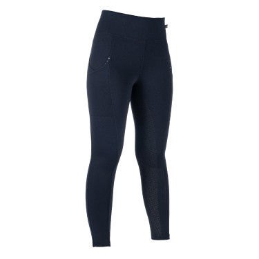 Leggings HKM Cosy II Style Vollbesatz 1/1 aus Silikon Azul escuro