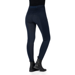 Leggings HKM Cosy II Style Vollbesatz 1/1 aus Silikon Azul escuro