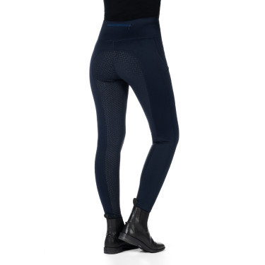 Leggings HKM Cosy II Style Vollbesatz 1/1 aus Silikon Azul escuro