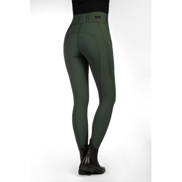 Legging HKM Jil Cintura Alta com grip de silicone Verde-oliva