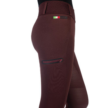 Legging Lauria Garrelli Livigno com fundo 1/1 em silicone Bordéus Bordô Legging Lauria Garrelli Livigno com fundo 1/1 em silicone Bordéus Bordô