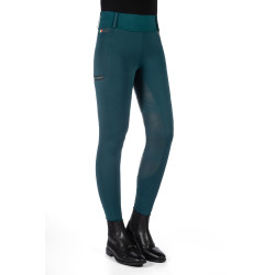 Legging Lauria Garrelli Livigno com fundo 1/1 em silicone Verde escuro