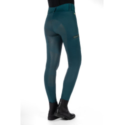 Legging Lauria Garrelli Livigno com fundo 1/1 em silicone Verde escuro