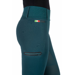 Legging Lauria Garrelli Livigno com fundo 1/1 em silicone Verde escuro