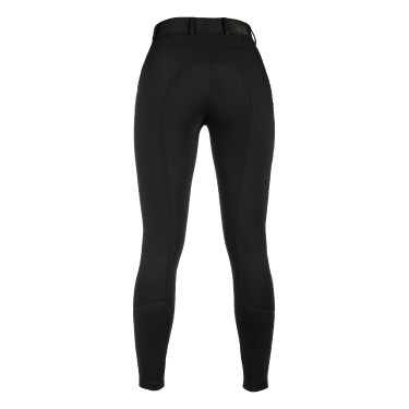 Calça HKM Ari cintura média com joelheiras de silicone Preto Calça HKM Ari cintura média com joelheiras de silicone Preto