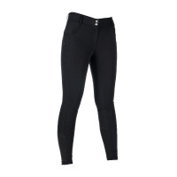 Calça HKM Ari cintura média com fundo 1/1 em silicone Preto