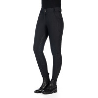 Calça HKM Ari cintura média com fundo 1/1 em silicone Preto