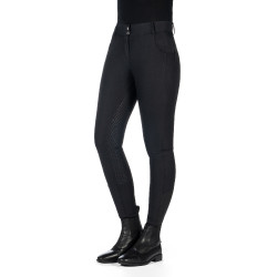 Calça HKM Ari cintura média com fundo 1/1 em silicone Preto