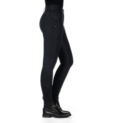 Calça HKM Ari cintura média com fundo 1/1 em silicone Preto