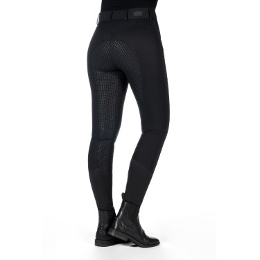 Calça HKM Ari cintura média com fundo 1/1 em silicone Preto