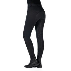Calça HKM Ari cintura média com fundo 1/1 em silicone Preto