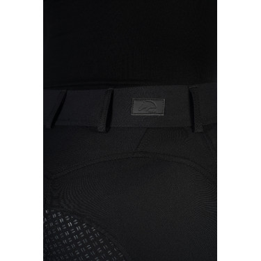 Calça HKM Ari cintura média com fundo 1/1 em silicone Preto