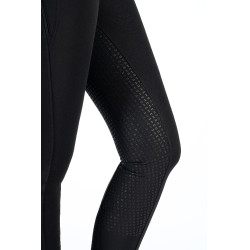 Calça HKM Ari cintura média com fundo 1/1 em silicone Preto