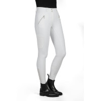 Calça HKM Lia cintura alta com grip de silicone total Branco