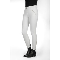 Calça HKM Lia cintura alta com grip de silicone total Branco