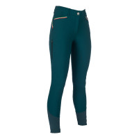 Calça Lauria Garrelli Livigno Sportive com fundo 1/1 em silicone Verde escuro