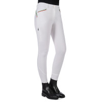 Calça Lauria Garrelli Livigno Sportive com fundo 1/1 em silicone Verde escuro