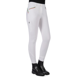 Calça Lauria Garrelli Livigno Sportive com fundo 1/1 em silicone Branco Calça Lauria Garrelli Livigno Sportive com fundo 1/1 em silicone Branco