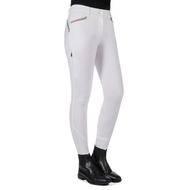 Calça Lauria Garrelli Livigno Sportive com fundo 1/1 em silicone Branco Calça Lauria Garrelli Livigno Sportive com fundo 1/1 em silicone Branco