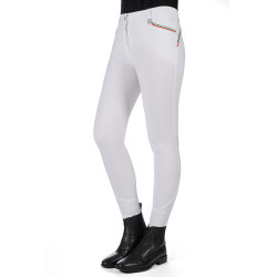 Calça Lauria Garrelli Livigno Sportive com fundo 1/1 em silicone Branco Calça Lauria Garrelli Livigno Sportive com fundo 1/1 em silicone Branco
