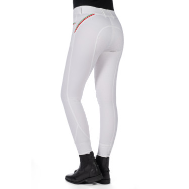 Calça Lauria Garrelli Livigno Sportive com fundo 1/1 em silicone Branco Calça Lauria Garrelli Livigno Sportive com fundo 1/1 em silicone Branco