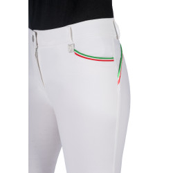 Calça Lauria Garrelli Livigno Sportive com fundo 1/1 em silicone Branco Calça Lauria Garrelli Livigno Sportive com fundo 1/1 em silicone Branco