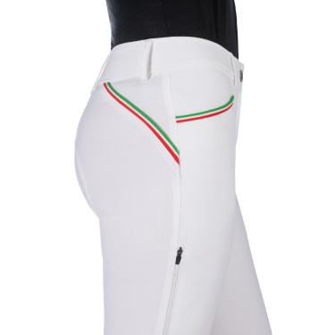 Calça Lauria Garrelli Livigno Sportive com fundo 1/1 em silicone Branco Calça Lauria Garrelli Livigno Sportive com fundo 1/1 em silicone Branco