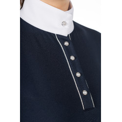 Pólo de competição HKM Emilia Azul escuro