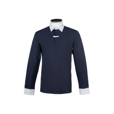 Pólo de competição masculino HKM Davie Azul escuro