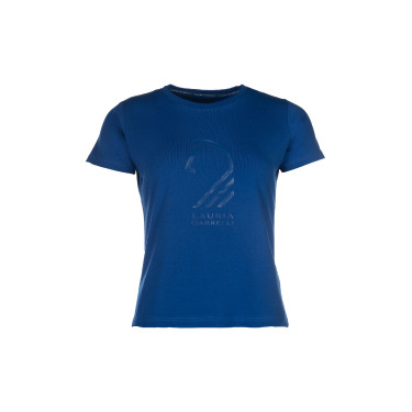Camiseta Lauria Garrelli Livigno Cabeça de Cavalo Azul Camiseta Lauria Garrelli Livigno Cabeça de Cavalo Azul