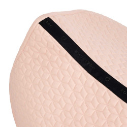 Almofada de sela de salto com matelassê em padrão cúbico Equestro Camafeu rosa Almofada de sela de salto com matelassê em padrão cúbico Equestro Camafeu rosa