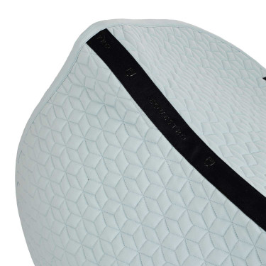 Almofada de sela de salto com matelassê em padrão cúbico Equestro Névoa cinza Azul