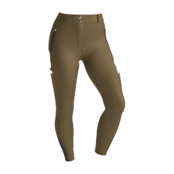 Calça LeMieux Drytex Impermeável com aderência total Alpino Castanho