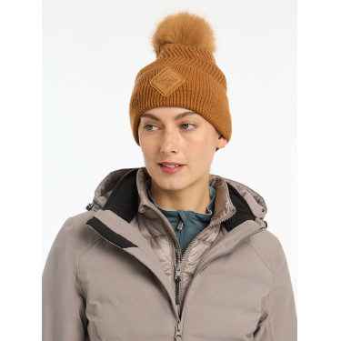 Gorro LeMieux Lila com pompom Gengibre Castanho