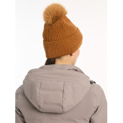 Gorro LeMieux Lila com pompom Gengibre Castanho
