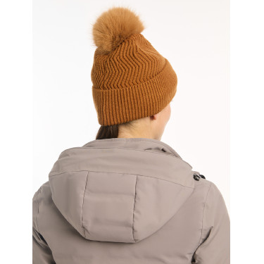 Gorro LeMieux Lila com pompom Gengibre Castanho