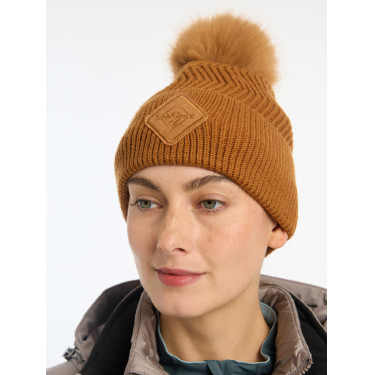 Gorro LeMieux Lila com pompom Gengibre Castanho