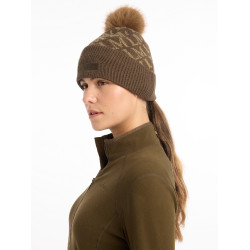 Gorro LeMieux LM com pompom Alpino Castanho
