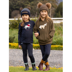 Touca Mini LeMieux Urso Petróleo Azul