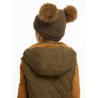 Gorro Mini LeMieux Clara tricotado Alpino Castanho