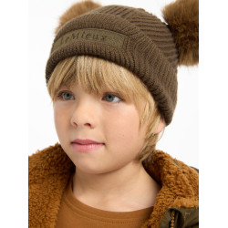 Gorro Mini LeMieux Clara tricotado Alpino Castanho Gorro Mini LeMieux Clara tricotado Alpino Castanho