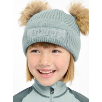Gorro Mini LeMieux Clara tricotado Geleira Azul Gorro Mini LeMieux Clara tricotado Geleira Azul