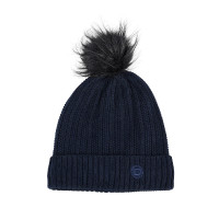 Gorro Dublin em malha canelada Tinta Preto Gorro Dublin em malha canelada Tinta Preto